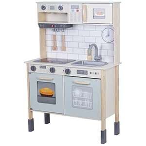 מטבח עץ אלקטרוני לילדים Pit Toys