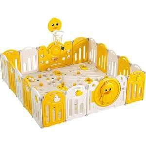 גדר פעילות ברווז 16+2 חלקים – צהוב/לבן