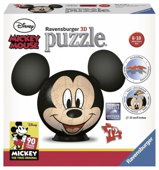פאזל תלת מימד 72 חלקים מבית Ravensburger - מיקי מאוס