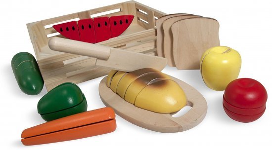 סט אוכל לחיתוך מעץ מבית Melissa and Doug