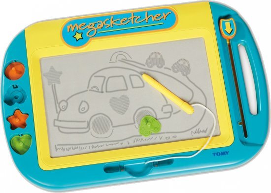 לוח ציור מגה סקצ'ר מחיק מבית Tomy - צבע כחול