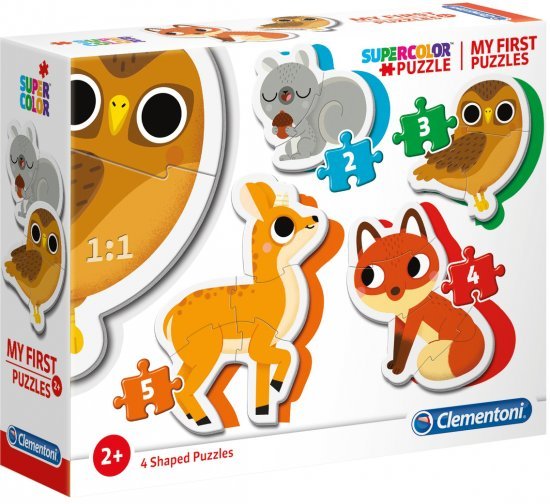 הפאזלים הראשונים שלי מבית Clementoni - חיות יער