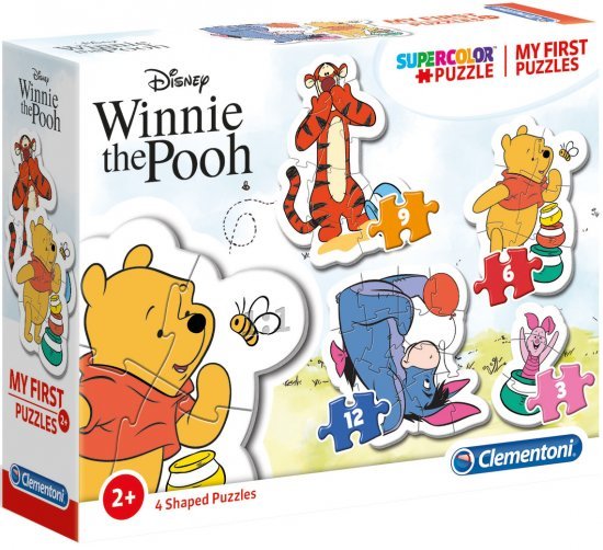 הפאזלים הראשונים שלי מבית Clementoni - פו הדב