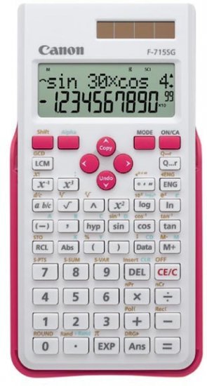 מחשבון מדעי Canon F-715SG - צבע לבן ורוד