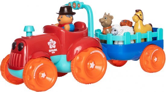 טרקטור חיות חווה מדברות מבית Spark Toys