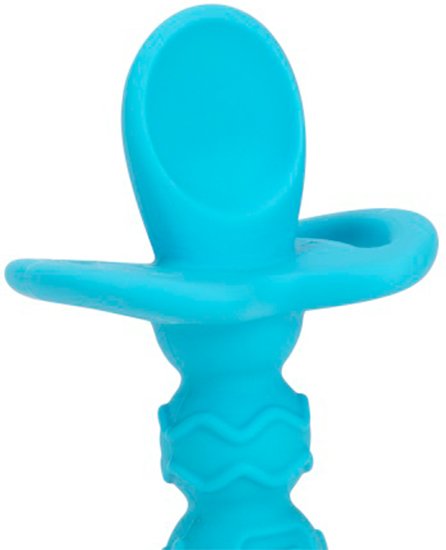 נשכן כפית סיליקון לטעימות ראשונות Nuby - צבע טורקיז