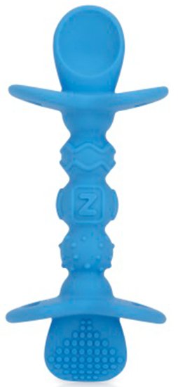 נשכן כפית סיליקון לטעימות ראשונות Nuby - צבע כחול