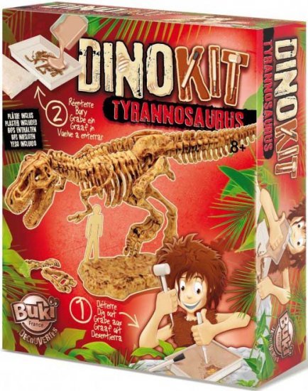 ערכת חפירת דינוזאורים מבית Buki France - טירנוזאורוס רקס