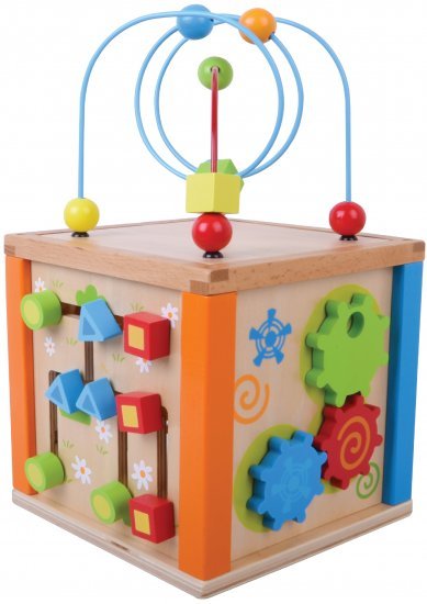 קוביית פעילות מבוך מבית Pit Toys