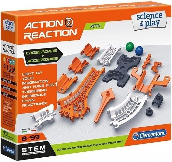 פעולה ותגובה מבית Clementoni - צמתים ואביזרים