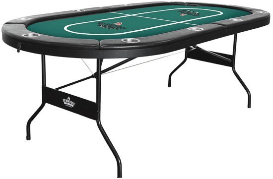 שולחן פוקר אליפטי מתקפל 213 ס''מ Hot Hand Poker