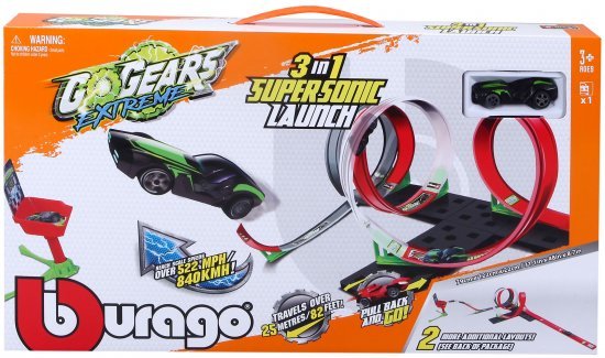 מסלול מרוץ מכוניות 3 ב-1 כולל מכונית מבית Bburago