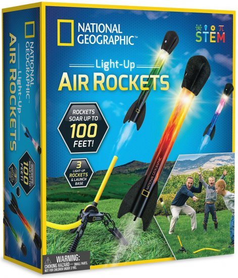 ערכת ניסויים לשיגור רקטות אוויר מבית National Geographic STEM