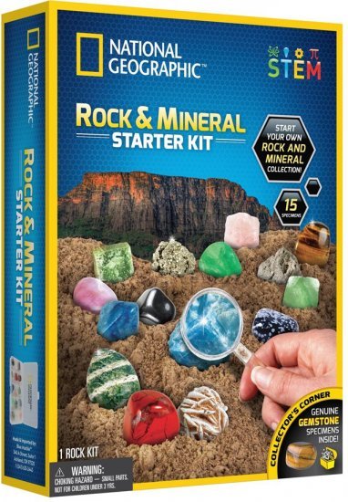 ערכה לחקר מינרלים מבית National Geographic STEM