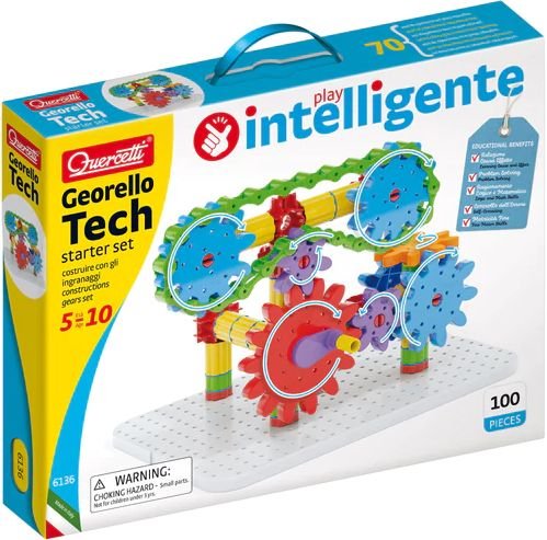 משחק גלגלי שיניים למתחילים 100 חלקים מבית Quercetti