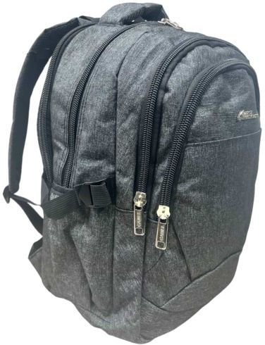 תיק גב למחשב נייד בגודל 15.6 אינץ' דגם Canberra מבית Camel Mountain - צבע אפור כהה