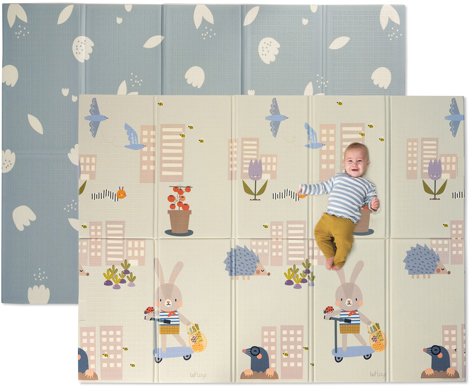 משטח פעילות דו צדדי בגודל 150*200 ס''מ מבית Taf Toys - קולקציית גן אורבני