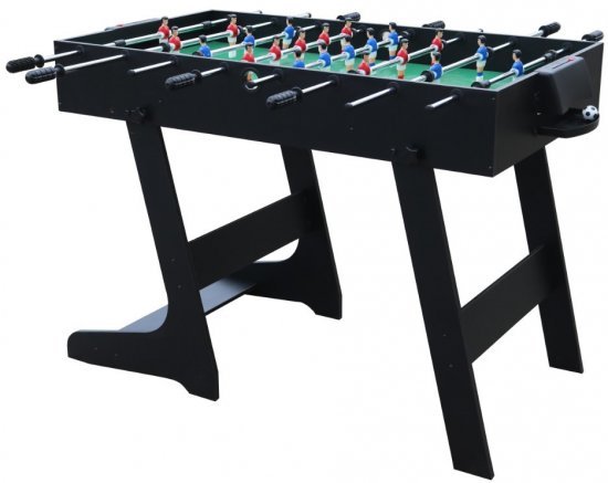 שולחן כדורגל מתקפל 61x121x80 ס''מ דגם לונדון מבית Euroleap - צבע שחור
