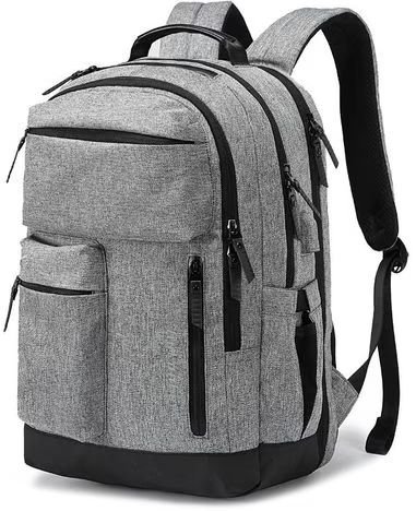 תיק גב למחשב נייד בגודל 15.6 אינץ’ דגם The SmartPack DLX מבית Camel Mountain - צבע אפור