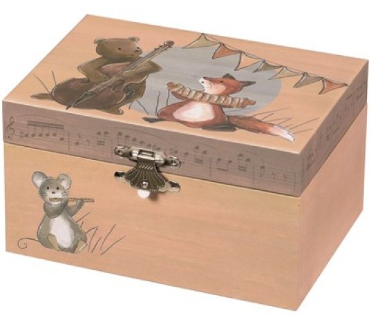 קופסת תכשיטים מוסיקלית - תזמורת חיות Egmont