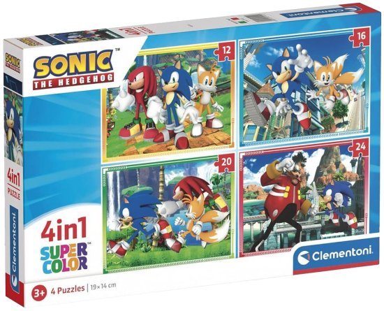 רבעיית פאזלים מבית Clementoni - סוניק הקיפוד