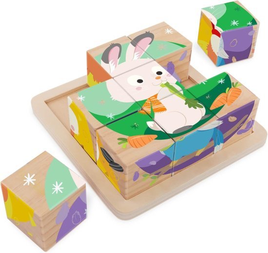 פאזל קוביות חיות מחמד 6 ב-1 Battat