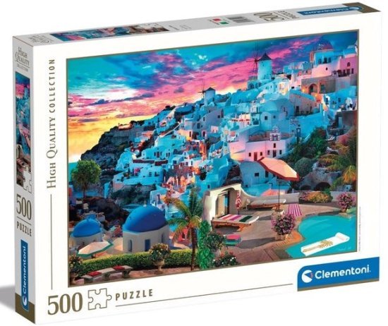 פאזל 500 חלקים מבית Clementoni - סנטוריני