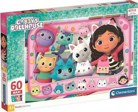 פאזל מקסי צבעוני 60 חלקים מבית Clementoni - בית הבובות של גבי