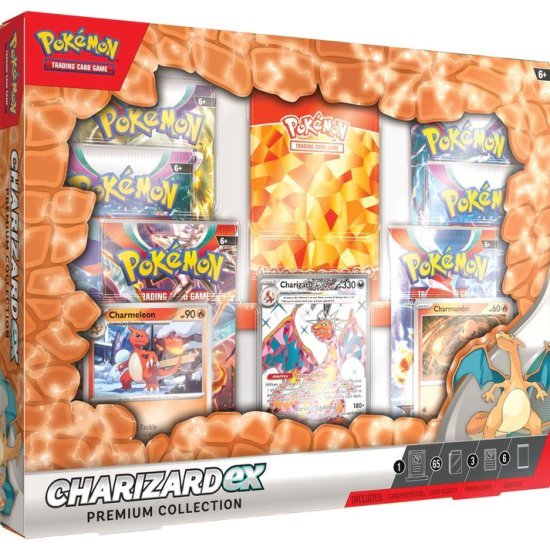 קלפי אספנות פוקימון Pokemon TCG: Charizard Ex Premium Collection