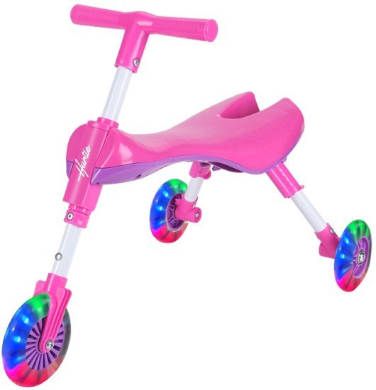 בימבה ג'וק  עם אורות צבעוניים בגלגלים מבית Hurtle - ורוד וסגול