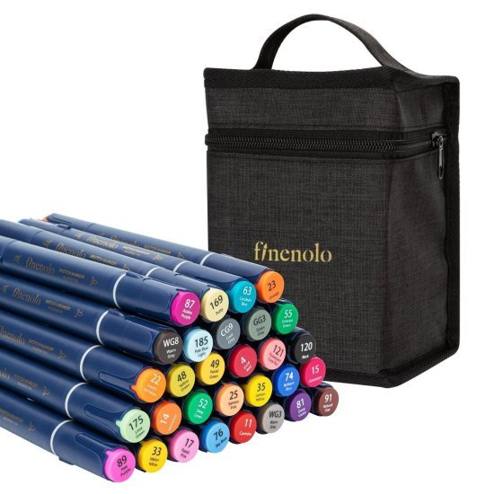 מארז 30 טושים דו צדדים מבית Deli