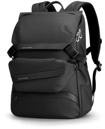 2 ב-1: תיק גב למחשב נייד בגודל 15.6 אינץ’ + תיק צד דגם The EchoPack Luxe מבית Camel Mountain - צבע שחור