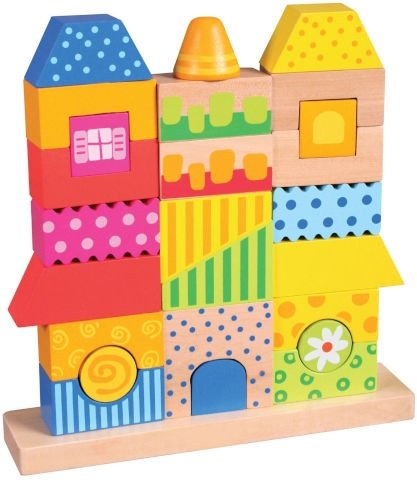 פאזל השחלת צורות בית 26 חלקים Pit Toys