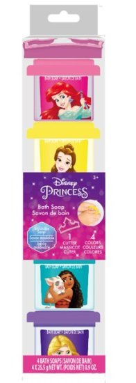 ערכת עיצוב 4 סבונים מבית דיסני - נסיכות דיסני