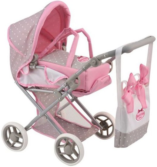 עגלת בובה 2 ב-1 Bambolina Boutique