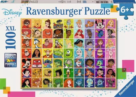 פאזל 100 חלקים XXL מבית Ravensburger - דמויות דיסני