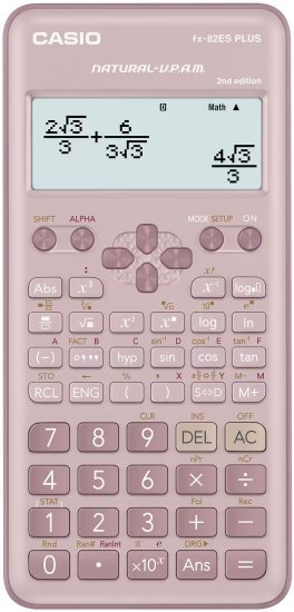 מחשבון מדעי Casio FX-82ESPLUS-2PK - ורוד בהיר