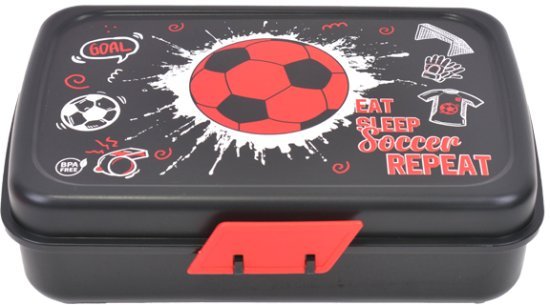 קופסת אוכל מחולקת מבית שמחה זה אנחנו - כדורגל אדום