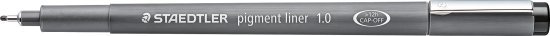עט שחור דק Staedtler Pigment Liner - עובי 1.0