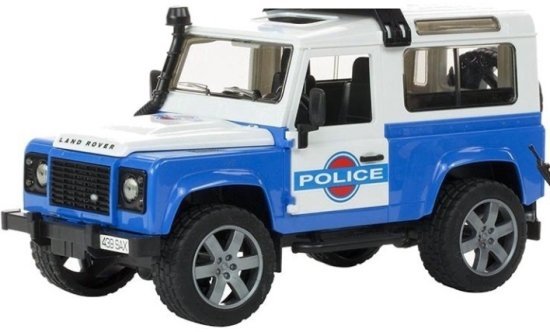 ג'יפ לנד רובר משטרה מבית BRUDER