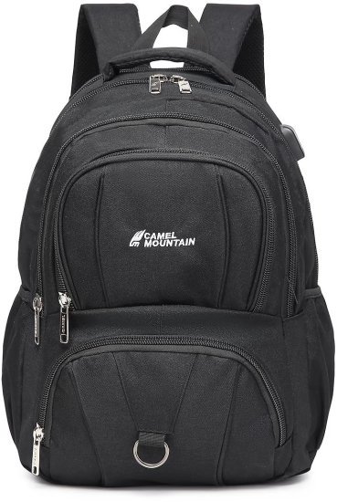 תיק גב למחשב נייד בגודל 16 אינץ’ דגם Orogeny מבית Camel Mountain - צבע שחור