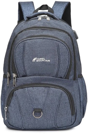 תיק גב למחשב נייד בגודל 16 אינץ’ דגם Orogeny מבית Camel Mountain - צבע כחול כהה