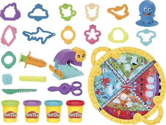 בצק משחק למתחילים עם משטח פעילות מתקפל Hasbro Play-Doh