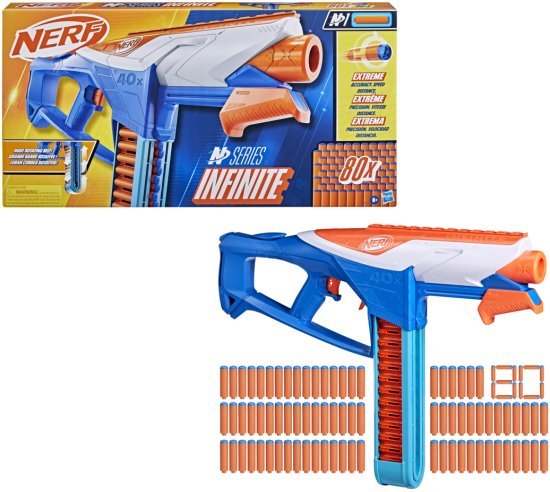 רובה חיצים דגם N Series Infinite עם 80 חיצי Hasbro Nerf N1