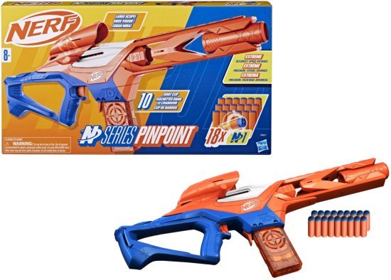 רובה חיצים דגם N Series Pinpoint עם 18 חיצי Hasbro Nerf N1
