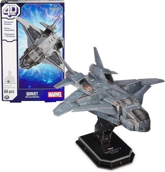 מודל לבניה תלת-ממדי מארוול מיני מטוס קווינג'ט מבית 4D Build