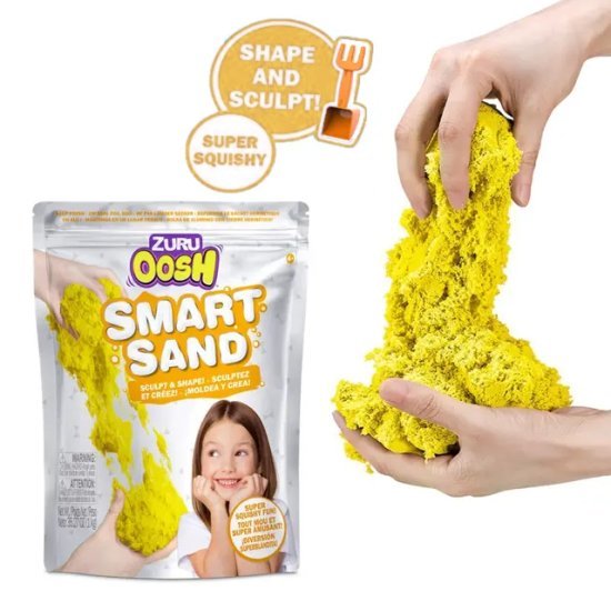 חול קינטי 1000 גרם Oosh - צבע צהוב