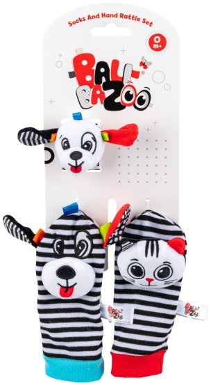 סט גרביים ורעשן יד Balibazoo