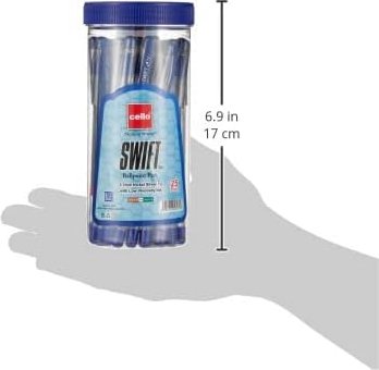 חבילת 25 עטים כדוריים 0.7 דגם Cello Swift מבית BIC - צבע כחול