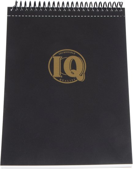 ספר סקיצות A4 כריכה PP ספירלה עליונה מבית IQ - צבע שחור
